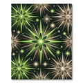 Geometric Celestial Starry Sage Green Rug