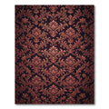 Antique Bronze Acanthus Leaf Pattern Rug
