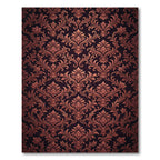 Antique Bronze Acanthus Leaf Pattern Rug