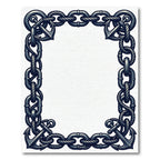 Nautical Anchor Chain Border Rug