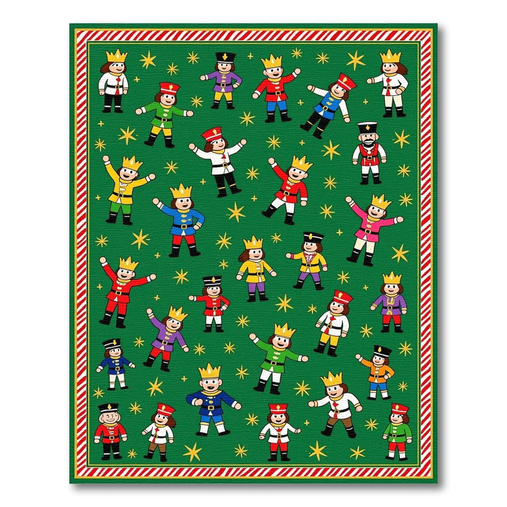 Green Royal Guard And Stars Rug