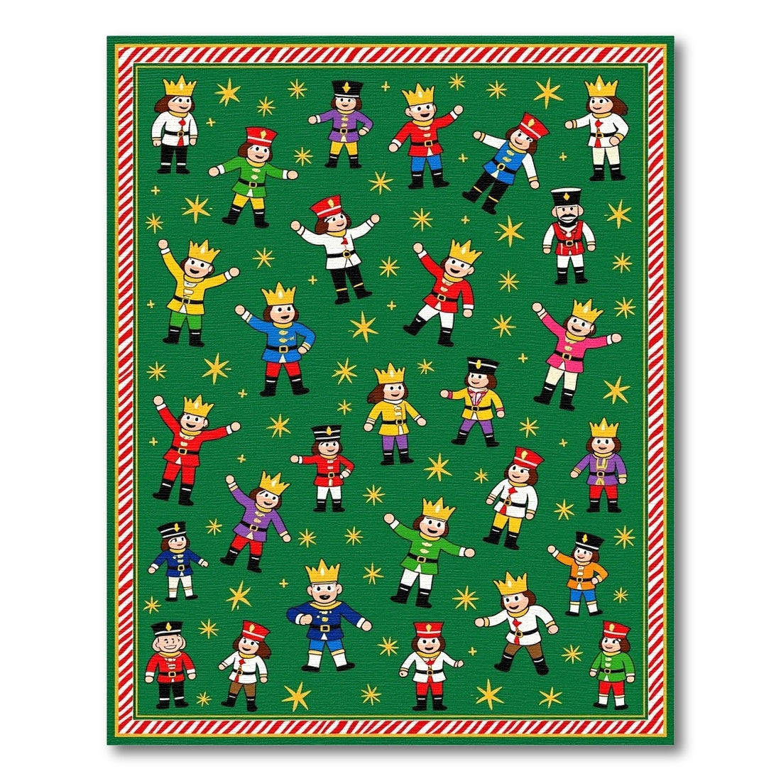 Green Royal Guard And Stars Rug
