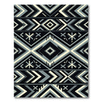 Monochromatic Geometric Diamond Chevron Abstract Rug