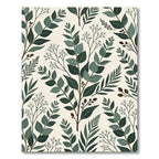 Forest Green Branch Botanical Layout Rug