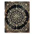 Gilded Celestial Star Floral Medallion Rug