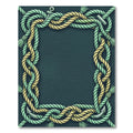 Nautical Rope Border with Anchors Rug