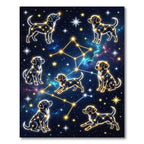 Cosmic Constellation Labrador Dog Sky Rug