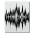 Abstract Black White Jagged Peaks Rug