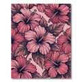 Pink Hibiscus Floral Garden Rug