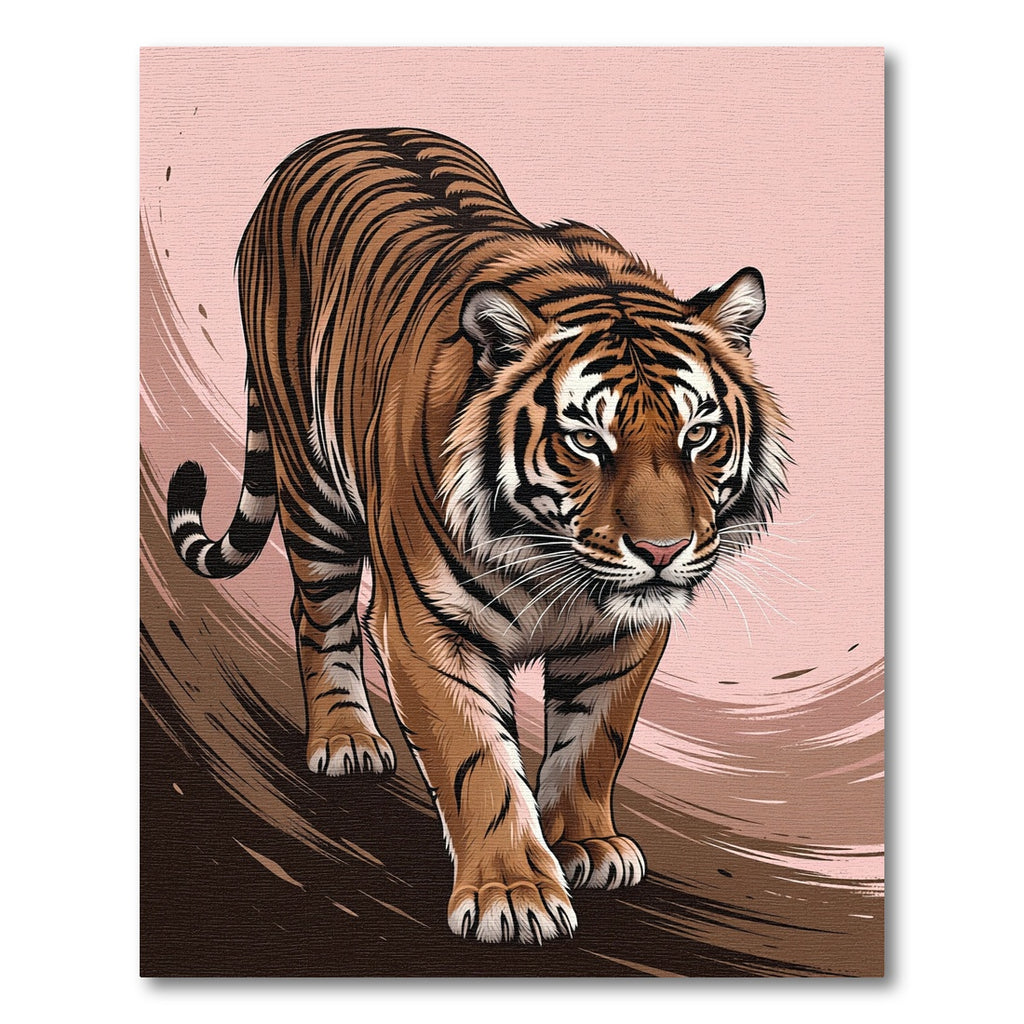 Bold Tiger Stripes Abstract Background Rug