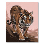 Bold Tiger Stripes Abstract Background Rug