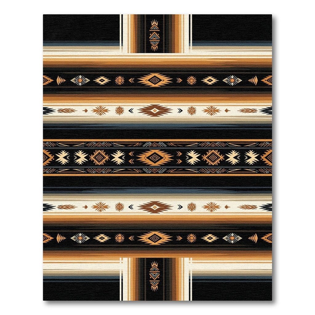 Earthy Tones Tribal Stripe Rug
