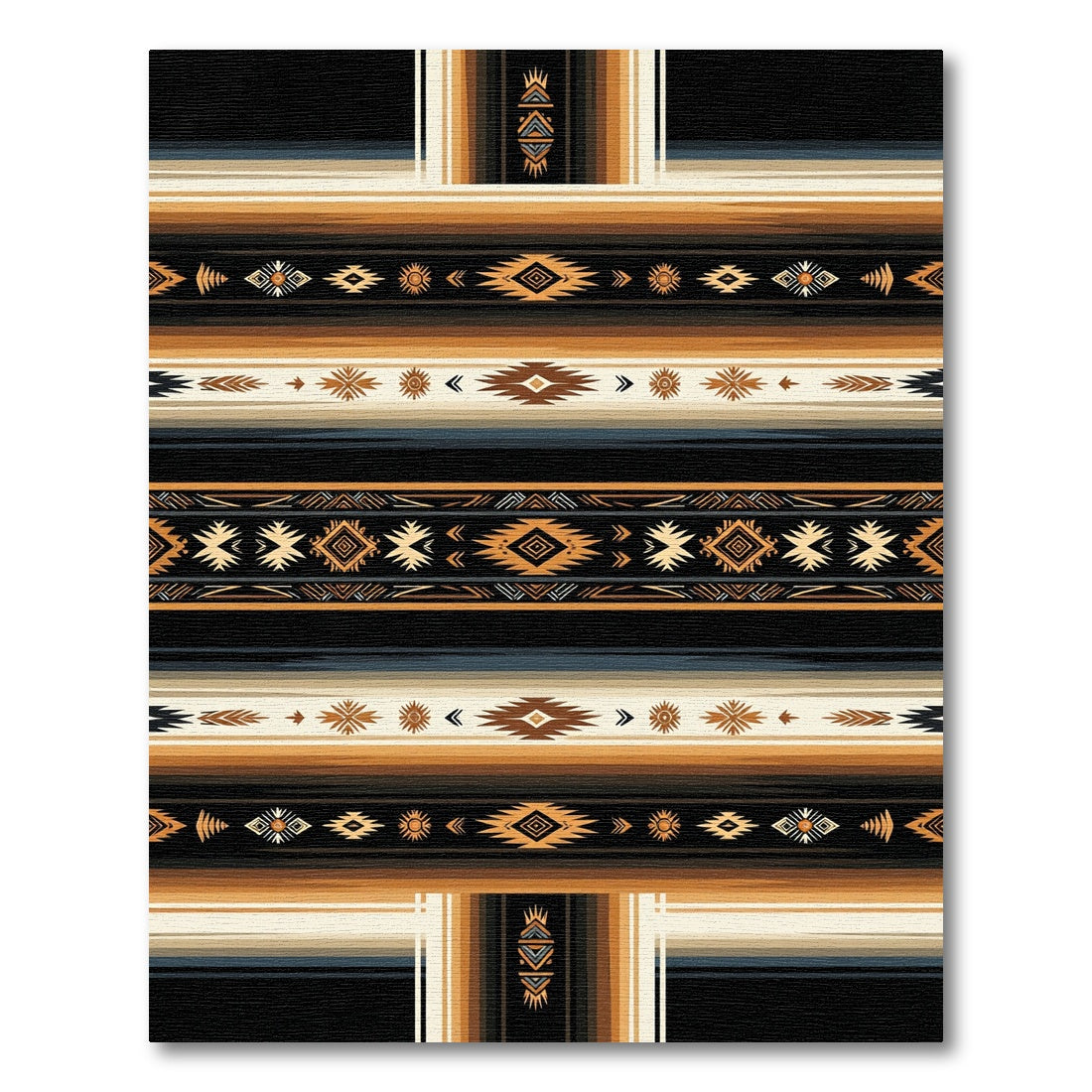 Earthy Tones Tribal Stripe Rug