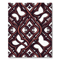 Elegant Deep Burgundy Interweaving Scroll Rug