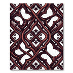 Elegant Deep Burgundy Interweaving Scroll Rug