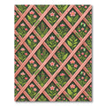 Pink Blossom Lattice Garden Trellis Rug