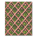 Pink Blossom Lattice Garden Trellis Rug