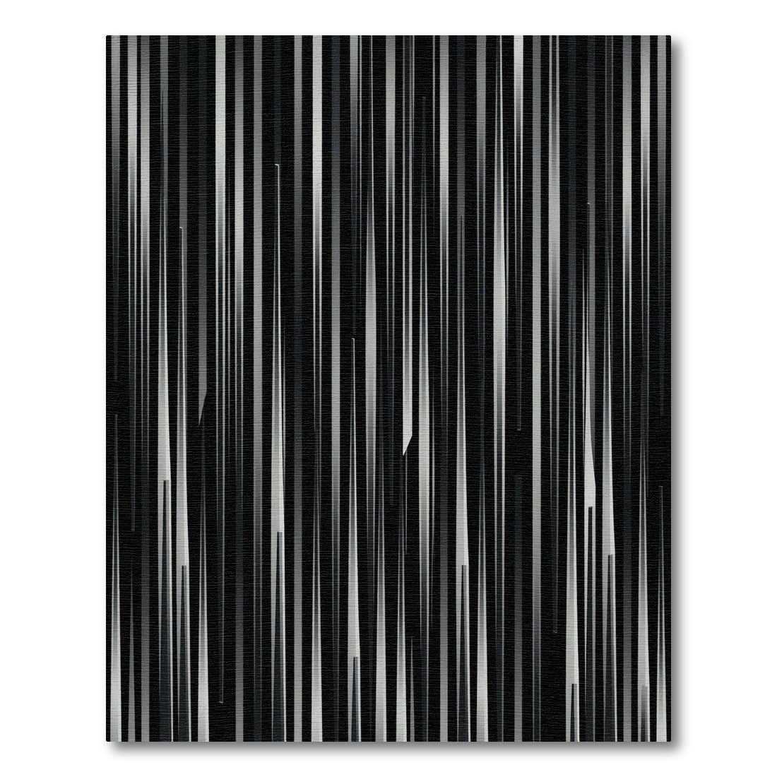 Monochrome Vertical Sharp Stripe Rug