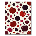 Crimson Apple Circles Compositions Rug