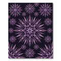 Purple Starburst Radiating Geometric Rug