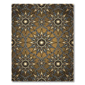Golden Starry Celestial Radiance Ornament Rug