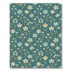 Floral Meadow Blue Cream Rug