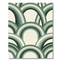 Sage Green Layered Arch Rug