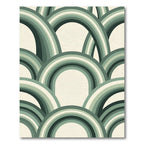 Sage Green Layered Arch Rug