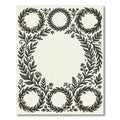 Green Laurel Wreath Floral Arrangement Rug