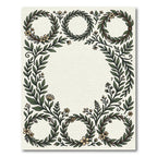 Green Laurel Wreath Floral Arrangement Rug
