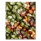 Earthy Tones Organic Fluid Abstract Rug