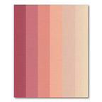 Graduated Pink Peach Stripe Rug