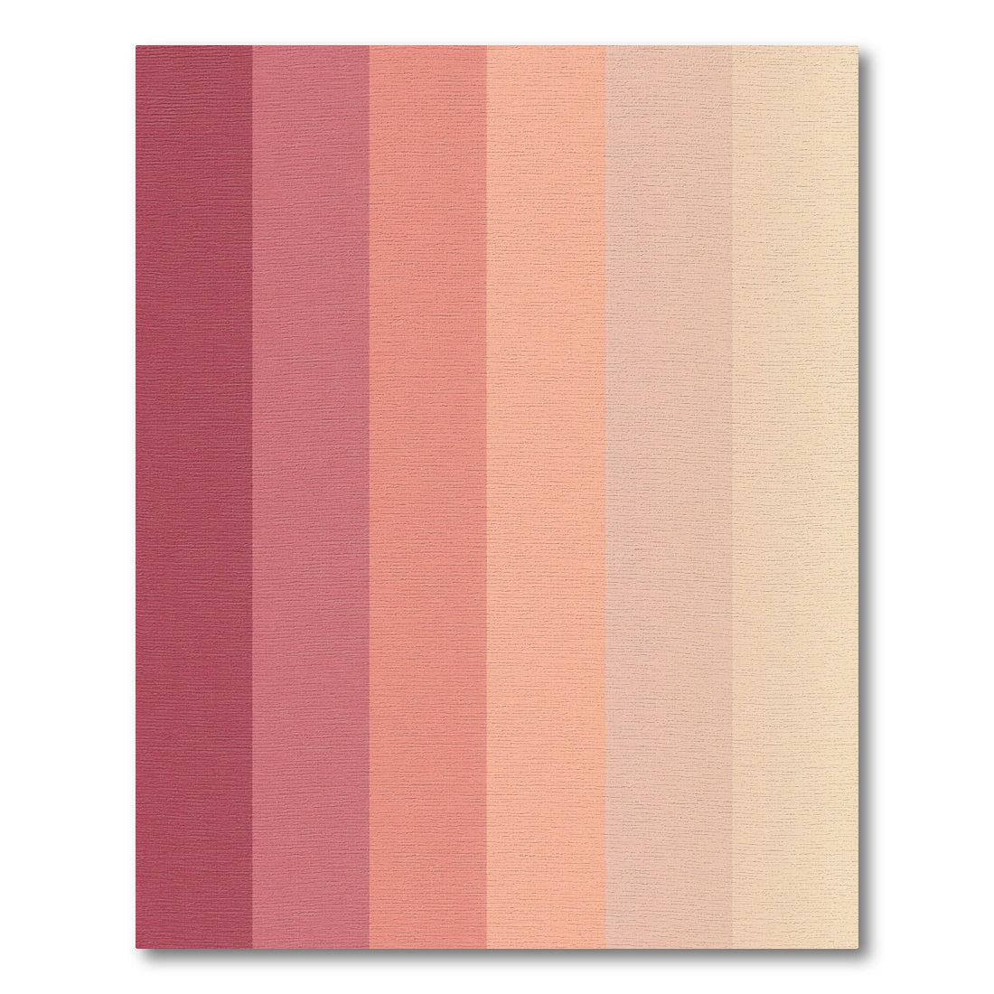 Graduated Pink Peach Stripe Rug