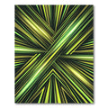 Vibrant Lime Green Streaks Rug