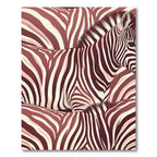 Rose Gold Zebra Stripe Abstraction Rug