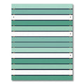 Abstract Mint Green Horizontal Stripe Rug