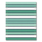 Abstract Mint Green Horizontal Stripe Rug