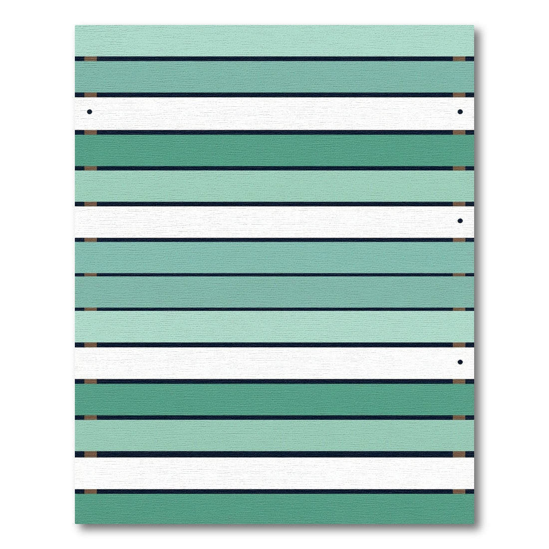 Abstract Mint Green Horizontal Stripe Rug