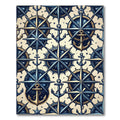 Nautical Compass Anchor Midnight Starry Rug