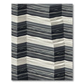 Monochrome Linear Abstract Geometric Rug