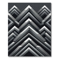 Monochromatic Geometric Illusion Stairs Rug