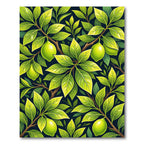 Lush Verdant Lemon Branch Botanical Rug