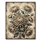 Golden Chrysanthemum Bush Arrangement Rug