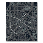 Cityscape Gray Highway Junction Rug