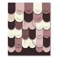Abstract Layered Muted Earth Shingles Rug