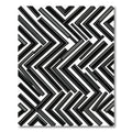 Modern Black Chevron Angle Rug