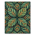 Lush Green Tropical Calathea Foliage Rug