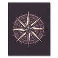 Ornate Dusty Rose Compass Star Rug