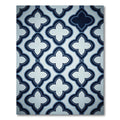 Navy Indigo Quatrefoil Geometric Rug