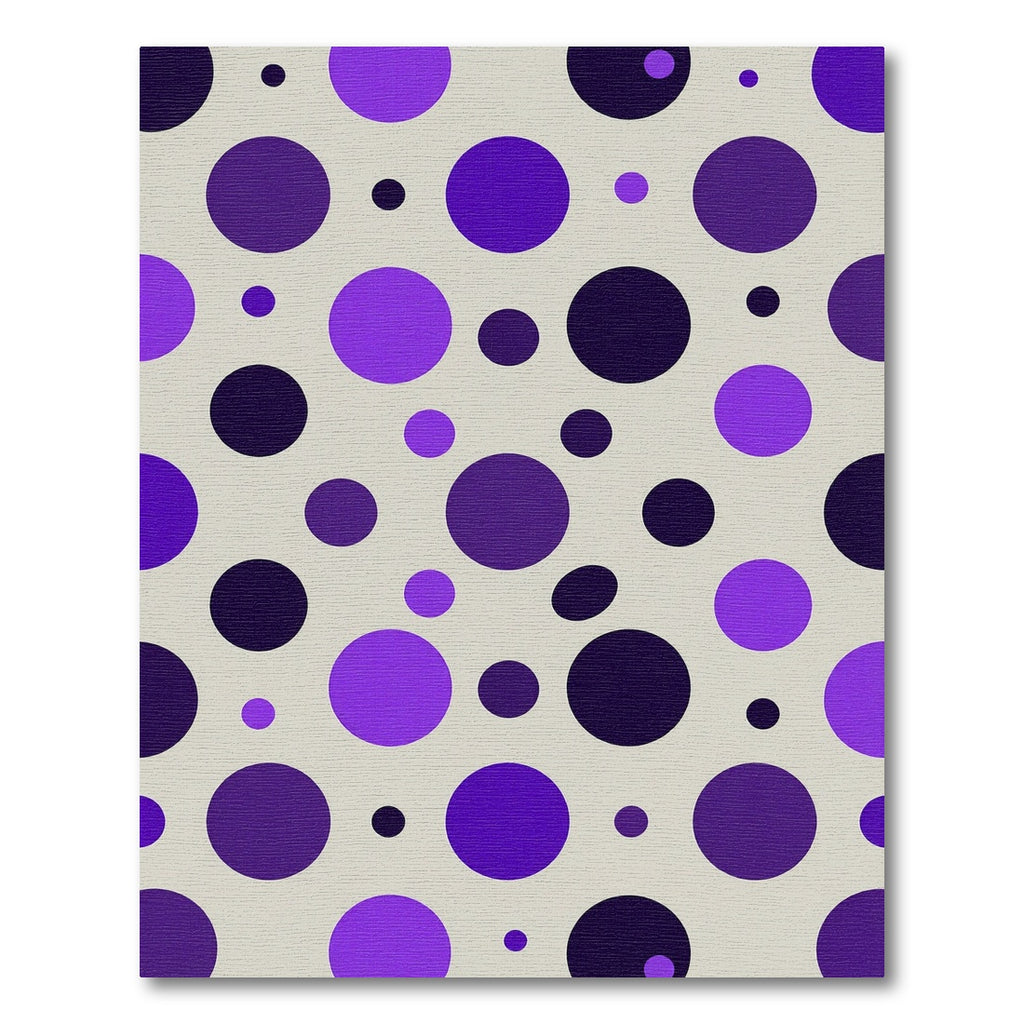 Violet Purple Dotted Scatter Rug